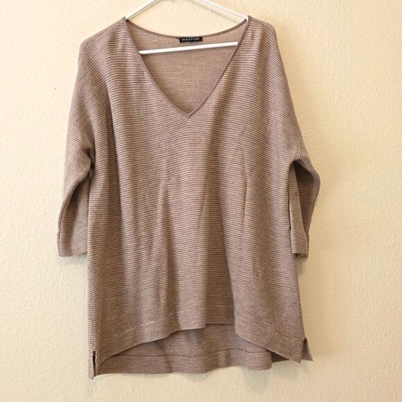 Eileen Fisher Boxy  Wool Blend Top size large (missing) - Picture 1 of 10